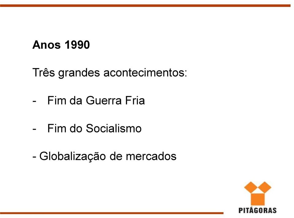 Guerra Fria - Fim do