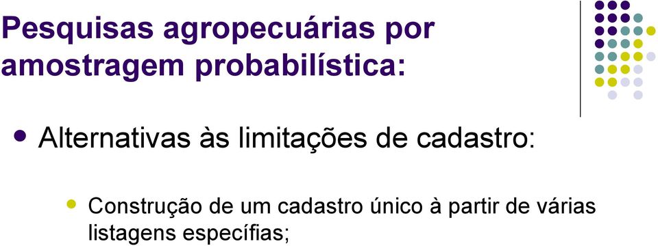 limitações de cadastro: Construção de um