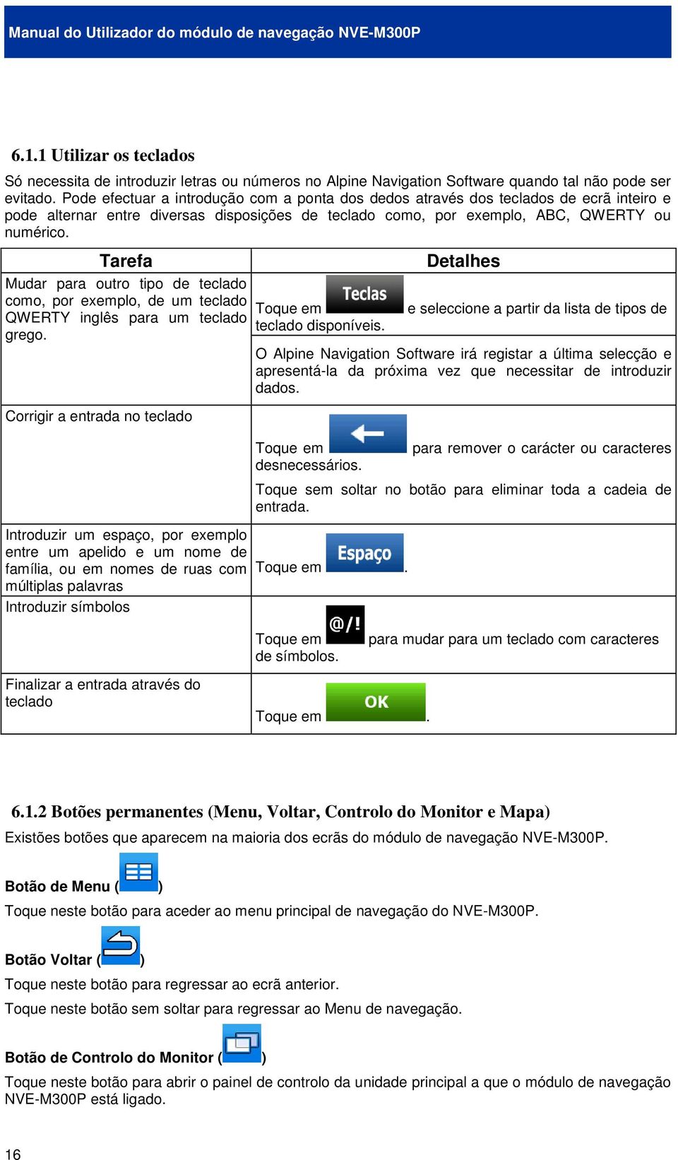 Tarefa Mudar para outro tipo de teclado como, por exemplo, de um teclado QWERTY inglês para um teclado grego.