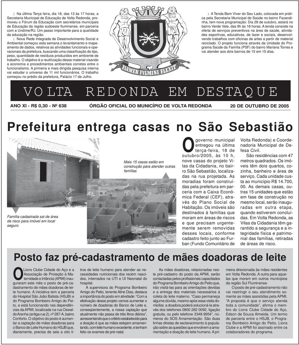 l Nova Rede Integrada de Desenvolvimento Social e Ambiental começou esta semana o levantamento e mapeamento de dados, relativos as atividades funcionais e operacionais da prefeitura, buscando uma