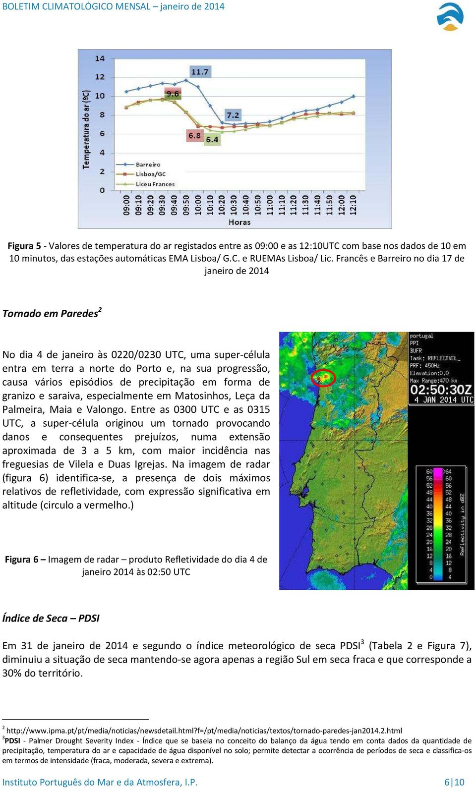 episódios de precipitação em forma de granizo e saraiva, especialmente em Matosinhos, Leça da Palmeira, Maia e Valongo.