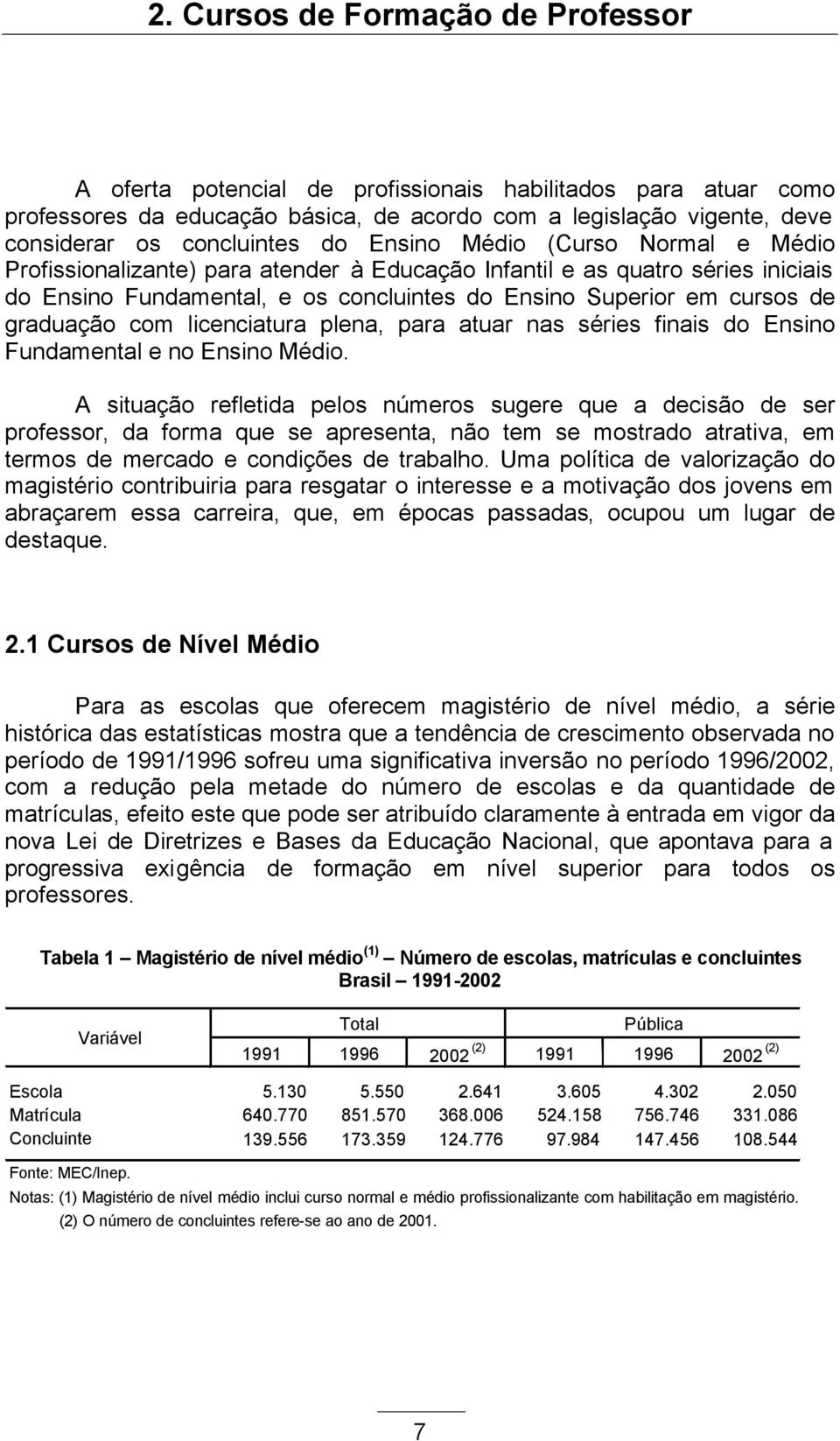 graduação com licenciatura plena, para atuar nas séries finais do Ensino Fundamental e no Ensino Médio.