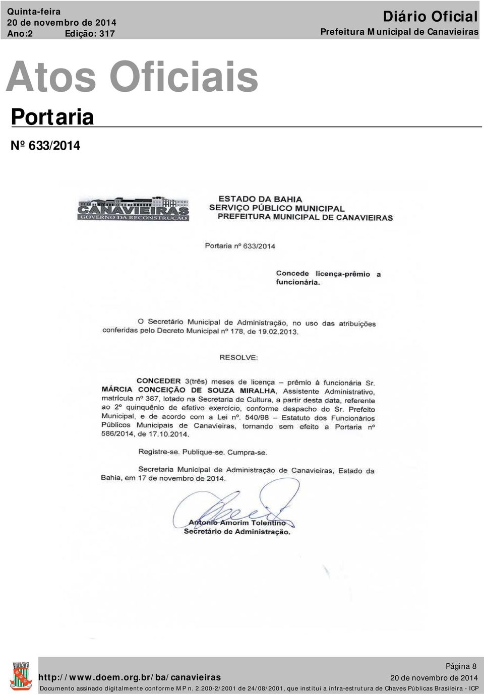 Portaria Nº