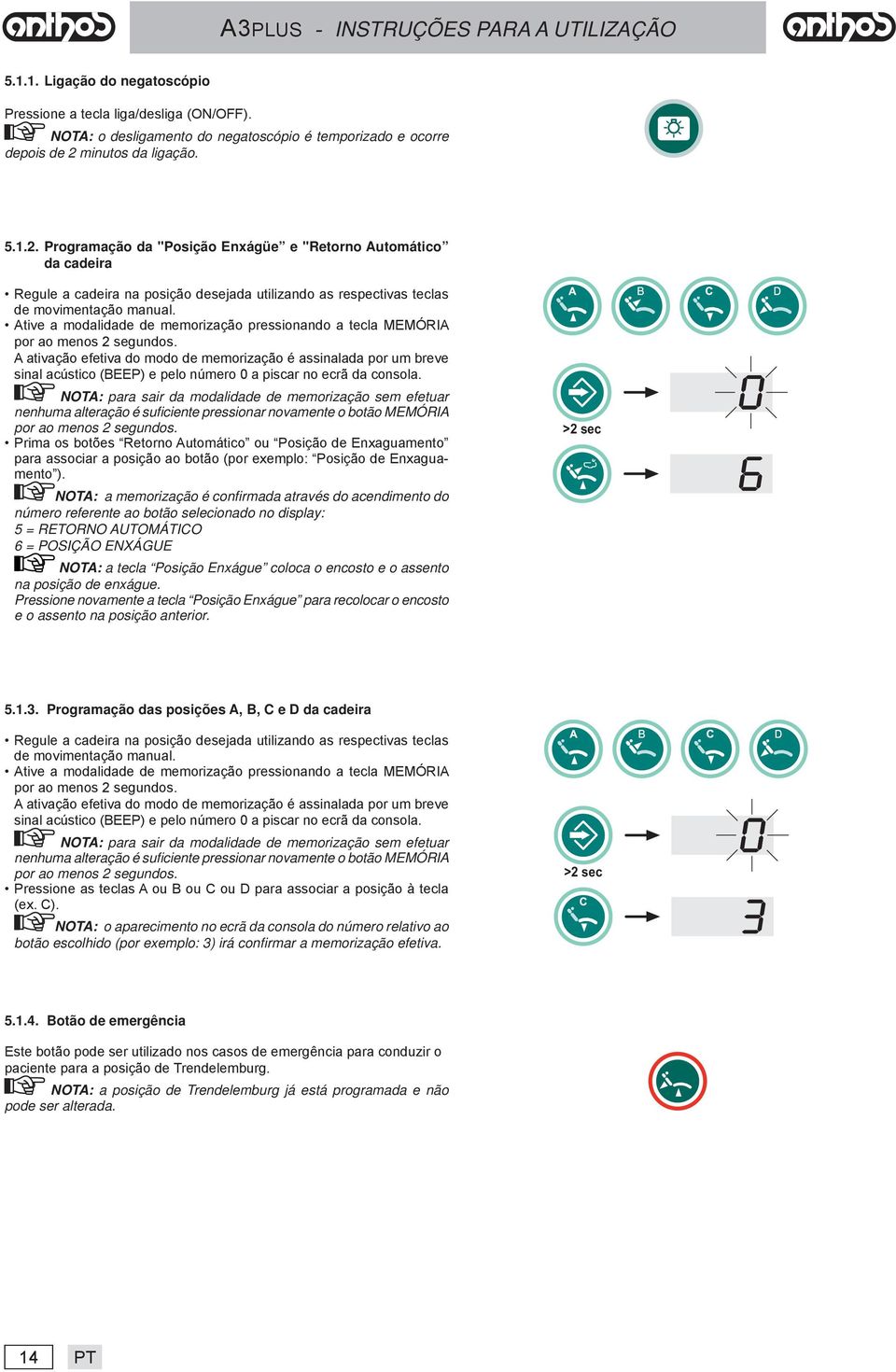 Ative a modalidade de memorização pressionando a tecla MEMÓRIA por ao menos 2 segundos.