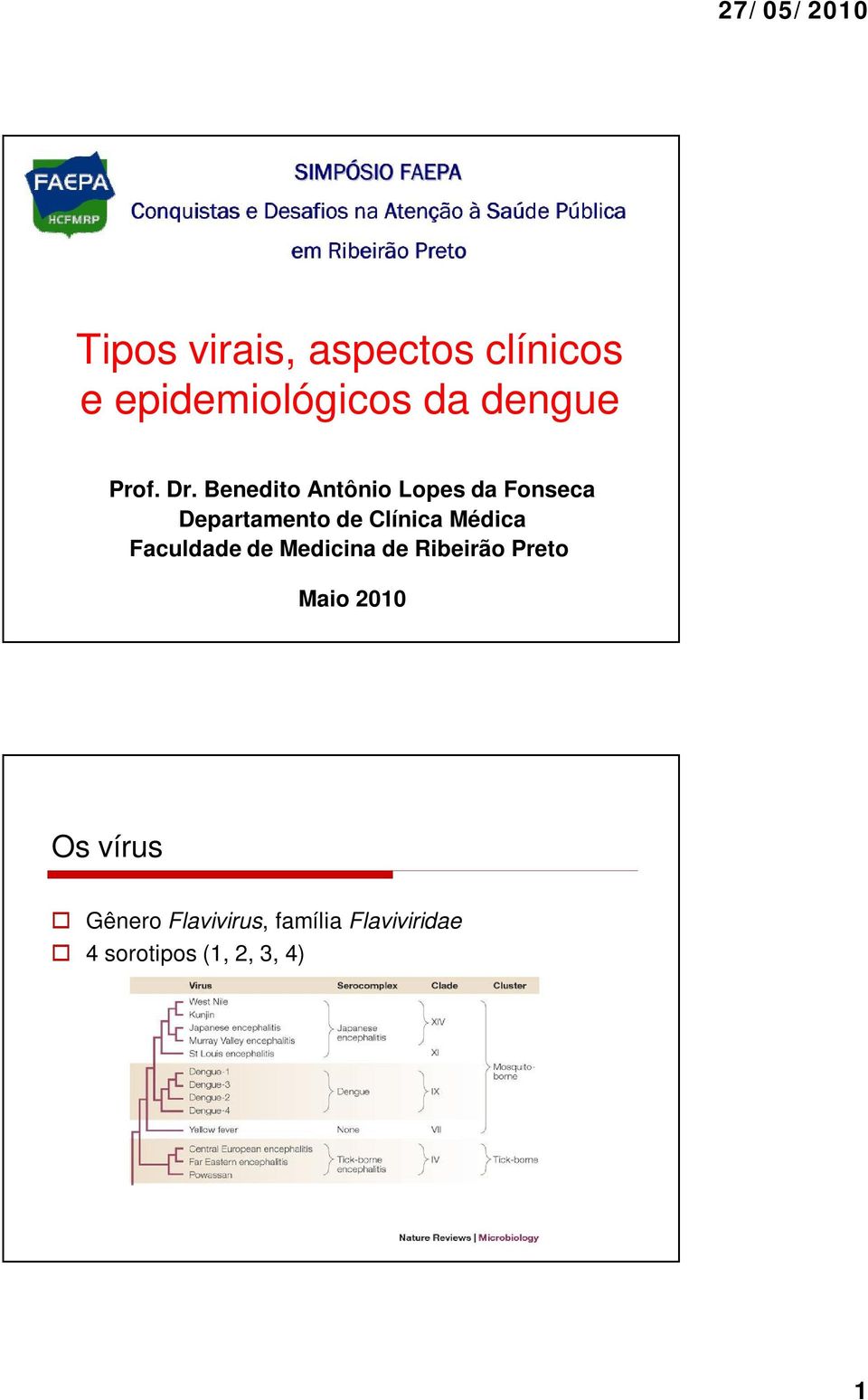 Médica Faculdade de Medicina de Ribeirão Preto Maio 2010 Os