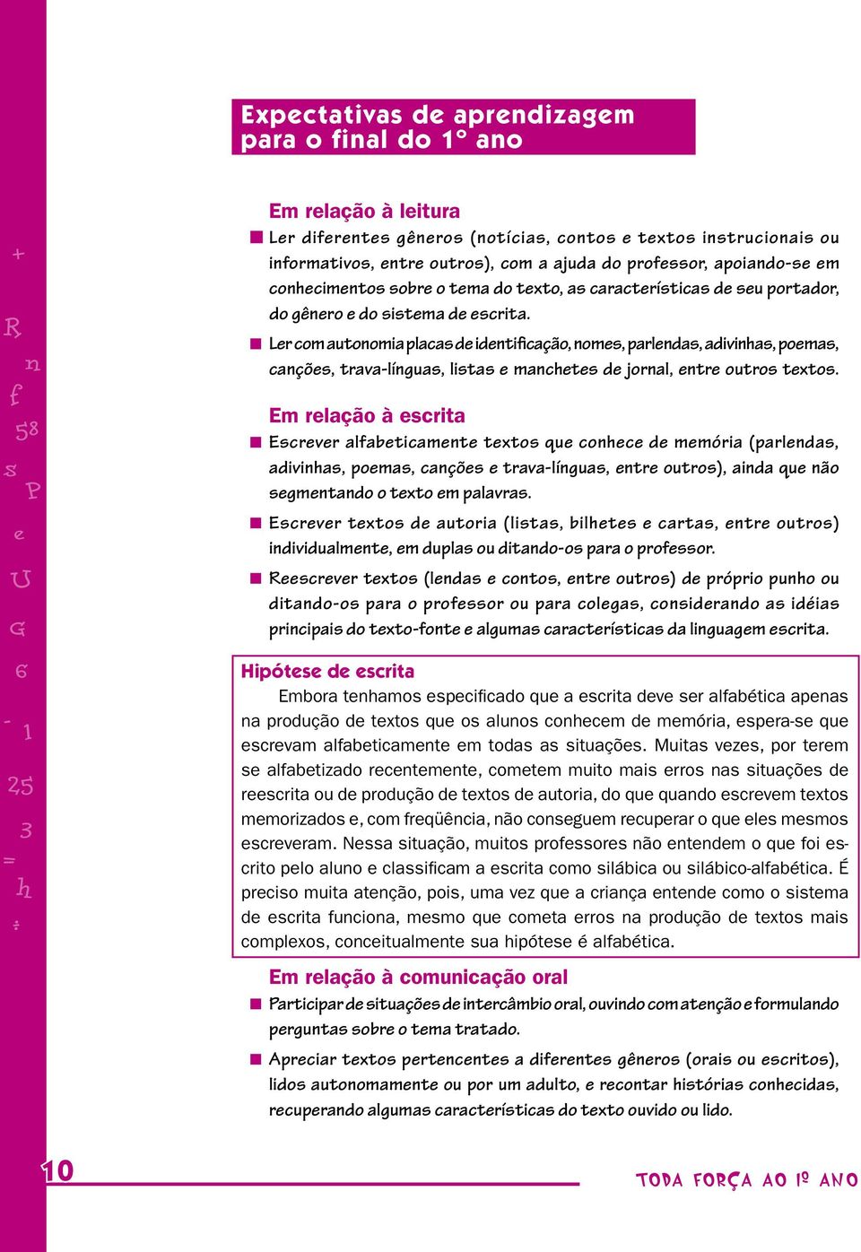 Lr com autonomia placa d idntificação, nom, parlnda, adivinha, poma, cançõ, trava-língua, lita mancht d jornal, ntr outro txto.