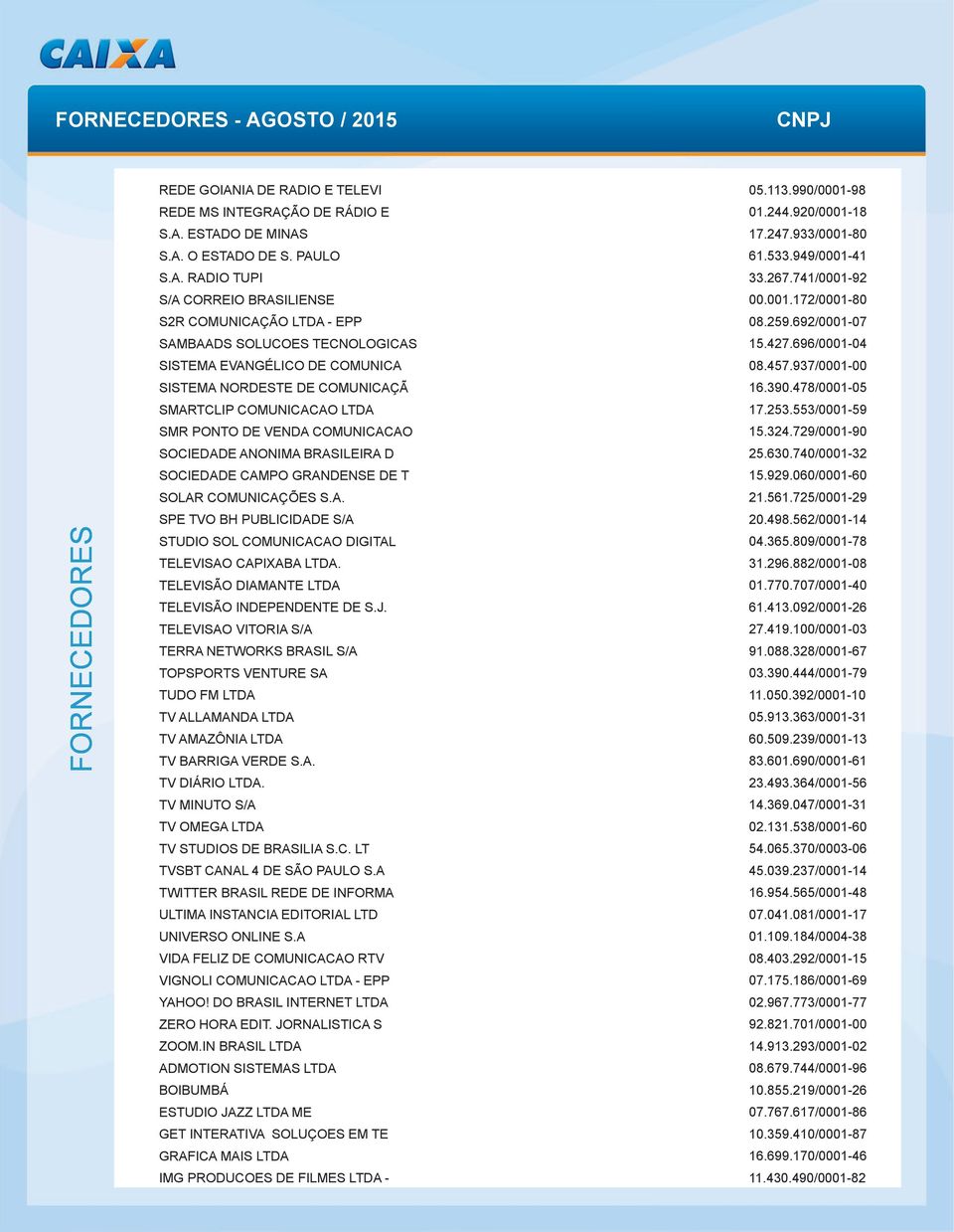 DE T SOLAR COMUNICAÇÕES S.A. SPE TVO BH PUBLICIDADE S/A STUDIO SOL COMUNICACAO DIGITAL TELEVISAO CAPIXABA LTDA. TELEVISÃO DIAMANTE LTDA TELEVISÃO INDEPENDENTE DE S.J.