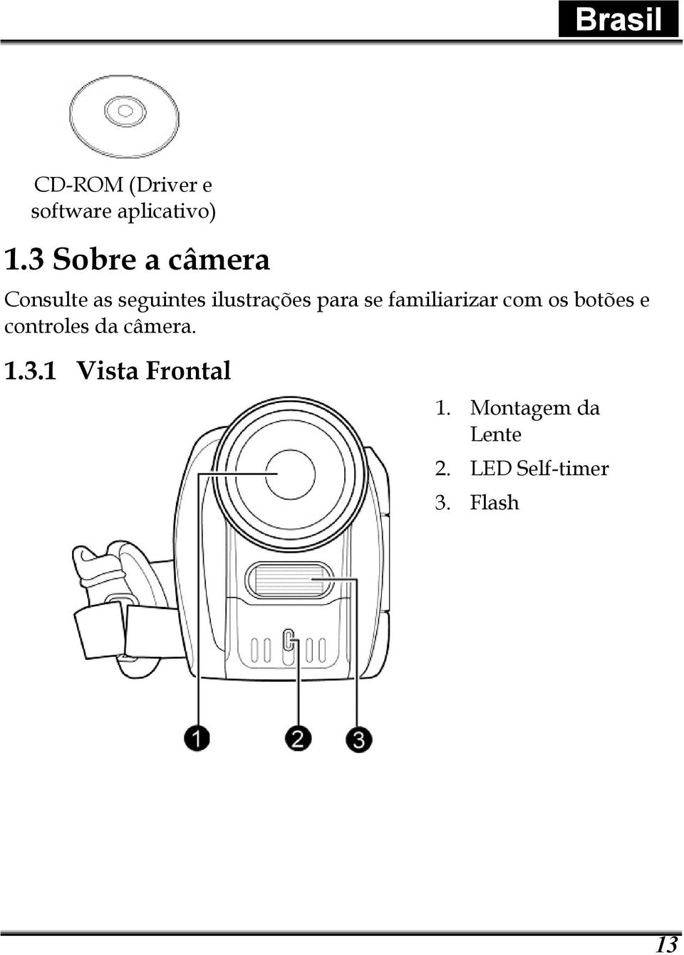 para se familiarizar com os botões e controles da