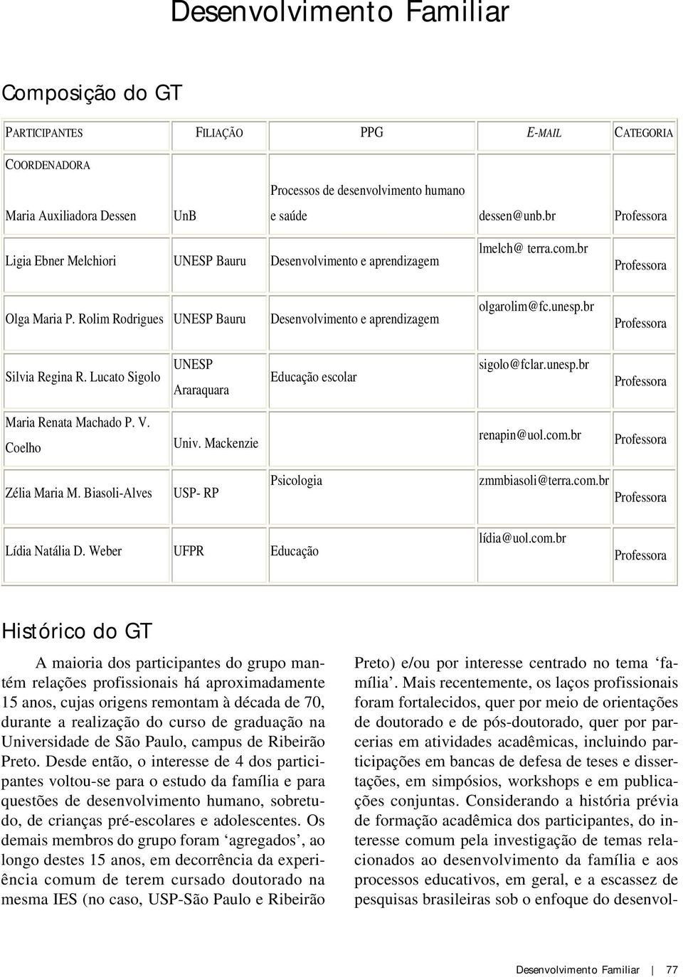 Lucato Sigolo UNESP Araraquara Educação escolar sigolo@fclar.unesp.br Maria Renata Machado P. V. Coelho Univ. Mackenzie renapin@uol.com.br Zélia Maria M.