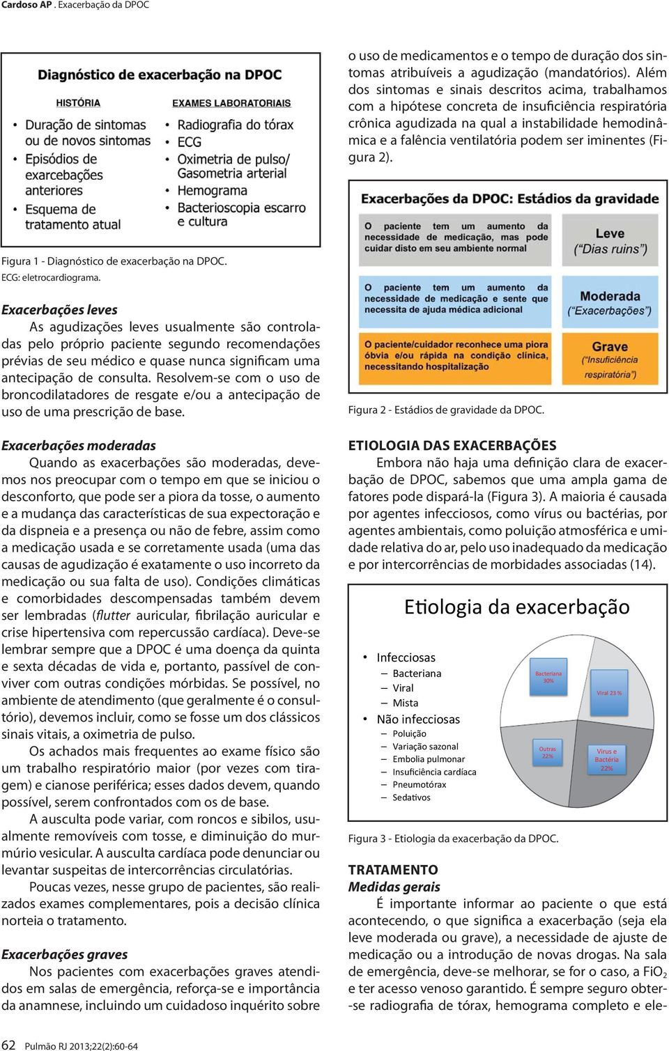 ser iminentes (Figura 2). Figura 1 - Diagnóstico de exacerbação na DPOC. ECG: eletrocardiograma.