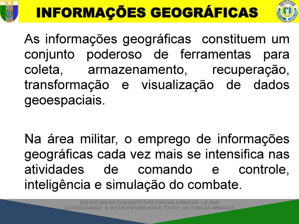 dados geoespaciais.