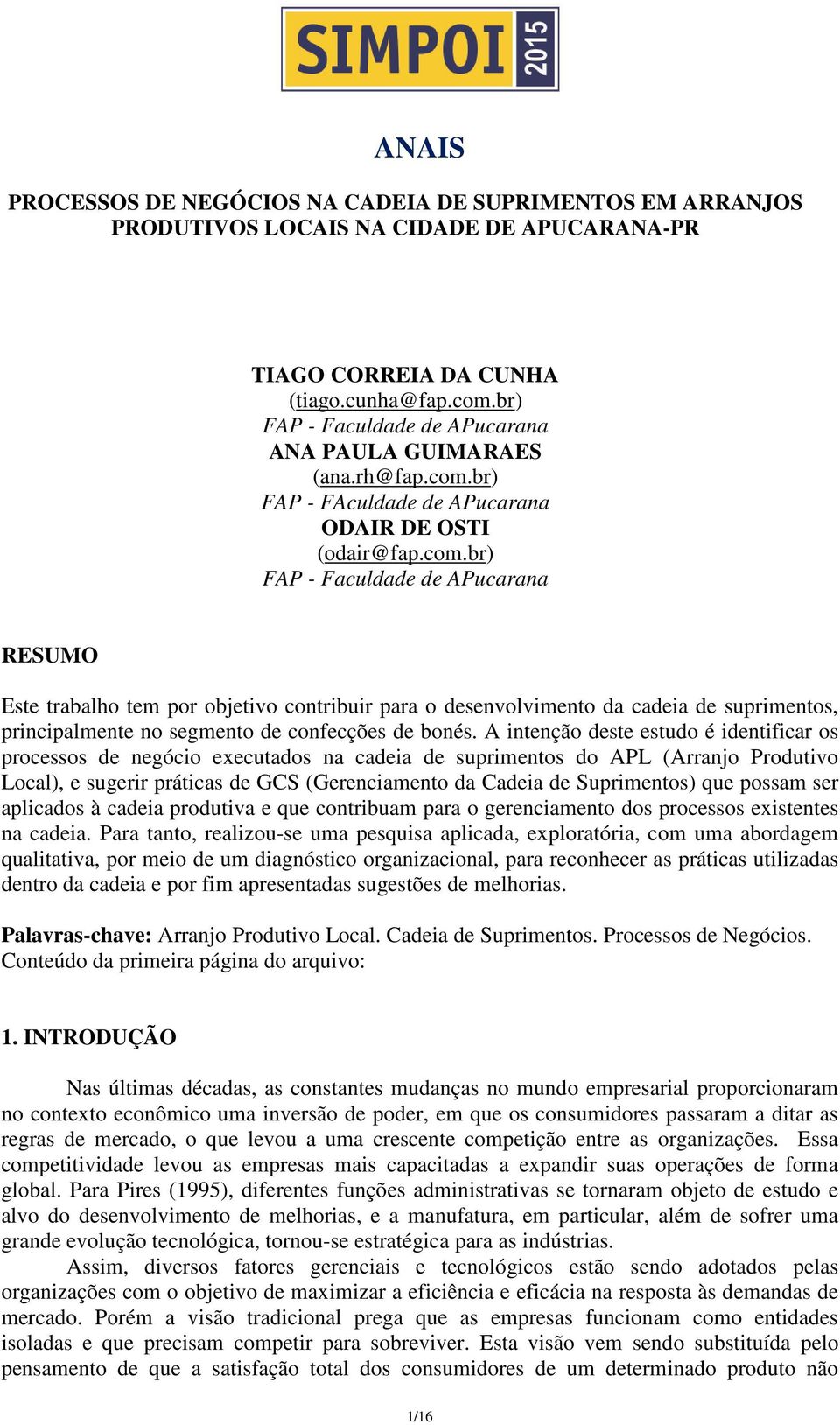 br) FAP - FAculdade de APucarana ODAIR DE OSTI (odair@fap.com.