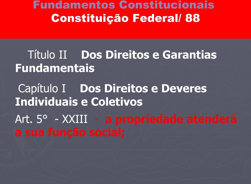 Capítulo I Dos Direitos e Deveres Individuais e