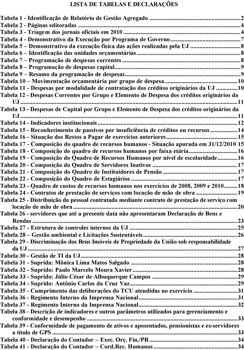 ..8 Tabela 7 Programação de despesas correntes...8 Tabela 8 Programação de despesas capital...9 Tabela 9 Resumo da programação de despesas...9 Tabela 10 Movimentação orçamentária por grupo de despesa.