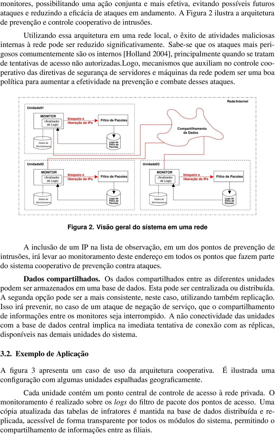 Utilizando essa arquitetura em uma rede local, o êxito de atividades maliciosas internas à rede pode ser reduzido significativamente.