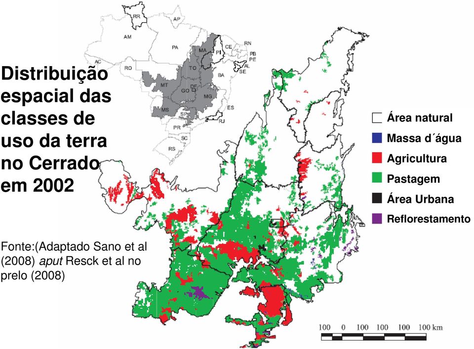 Agricultura Pastagem Área Urbana Reflorestamento