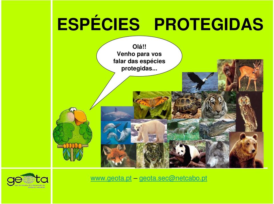 espécies protegidas... www.