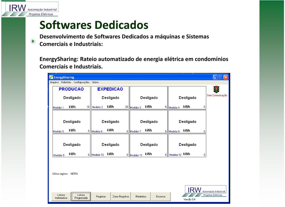 Industriais: EnergySharing: Rateio automatizado de