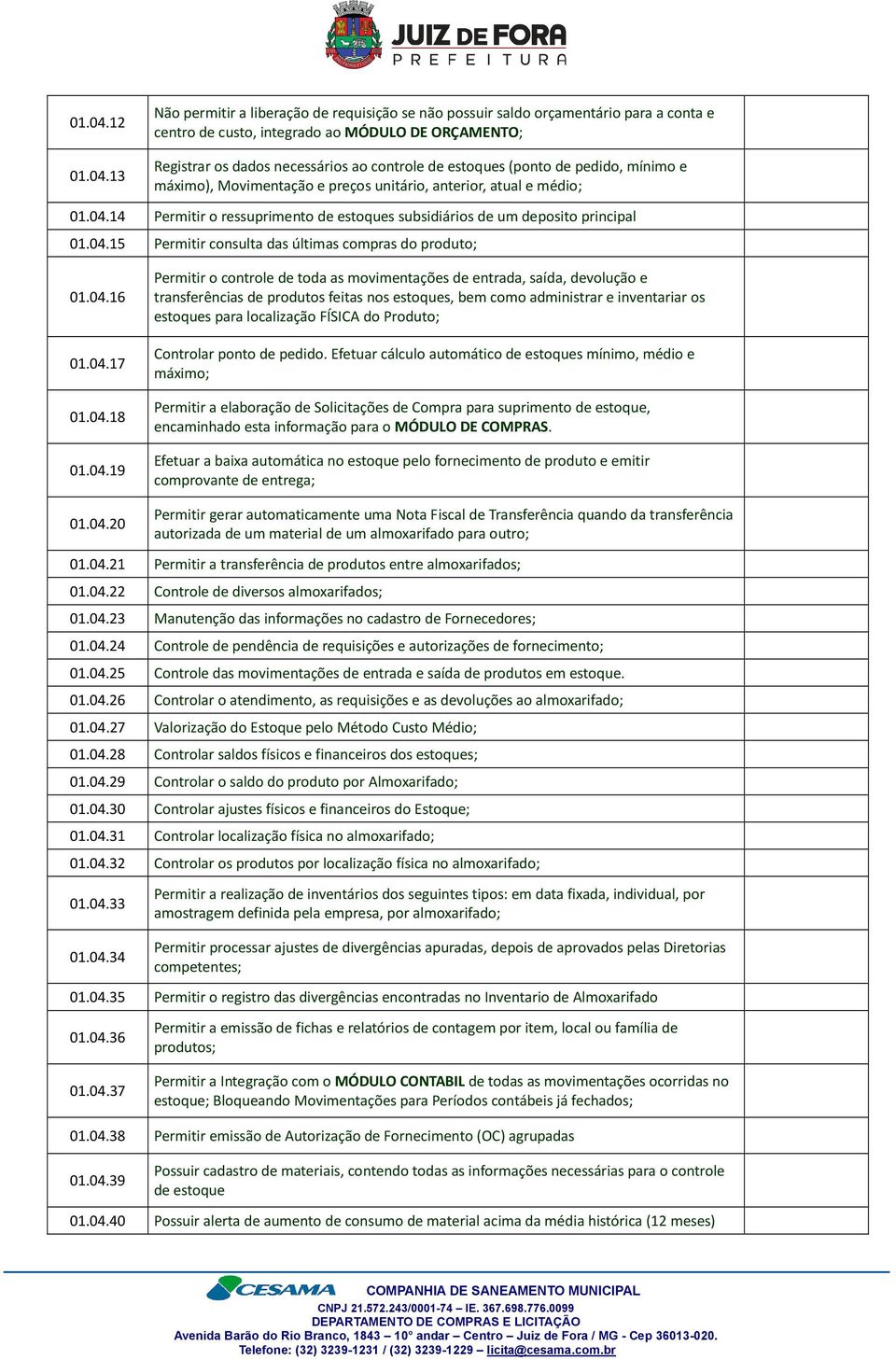 toda as movimentações de entrada, saída, devolução e transferências de produtos feitas nos estoques, bem como administrar e inventariar os estoques para localização FÍSICA do Produto; Controlar ponto