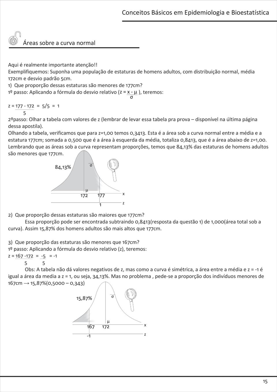 Bioestatística Áreas