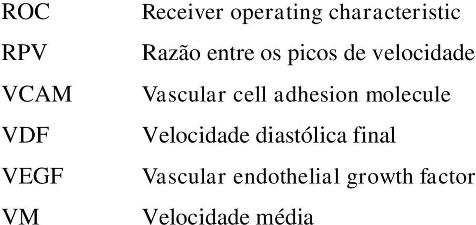 Vascular cell adhesion molecule Velocidade