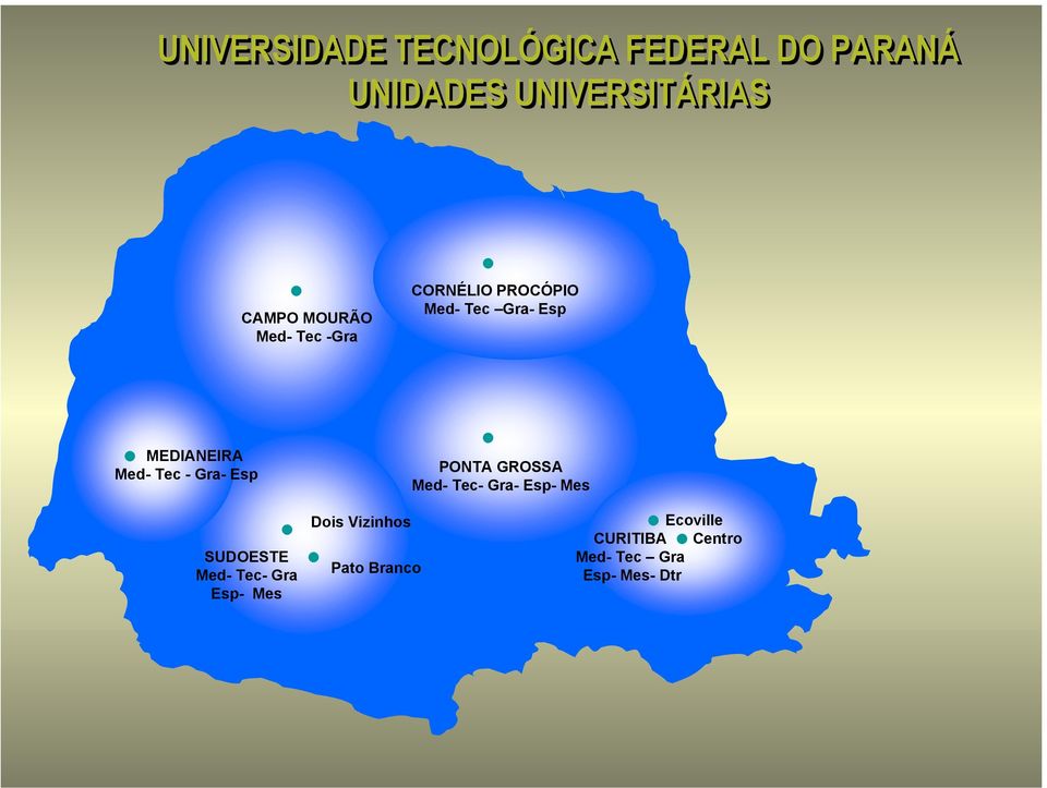 - Gra- Esp PONTA GROSSA Med- Tec- Gra- Esp- Mes SUDOESTE Med- Tec- Gra Esp-