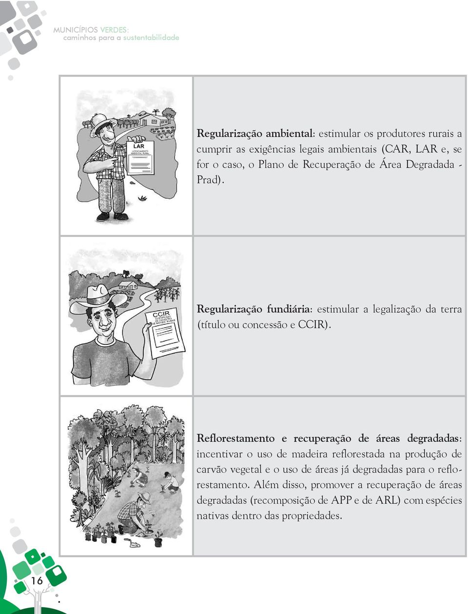 Reflorestamento e recuperação de áreas degradadas: incentivar o uso de madeira reflorestada na produção de carvão vegetal e o uso de áreas já