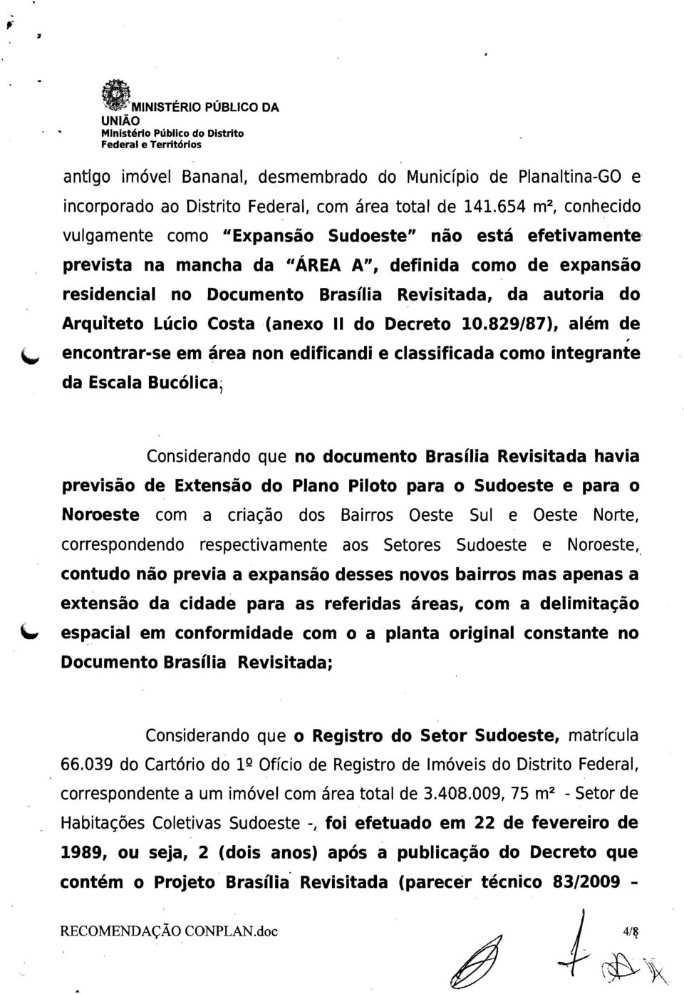 Arquiteto Lúcio Costa (anexo 11 do Decreto 10.