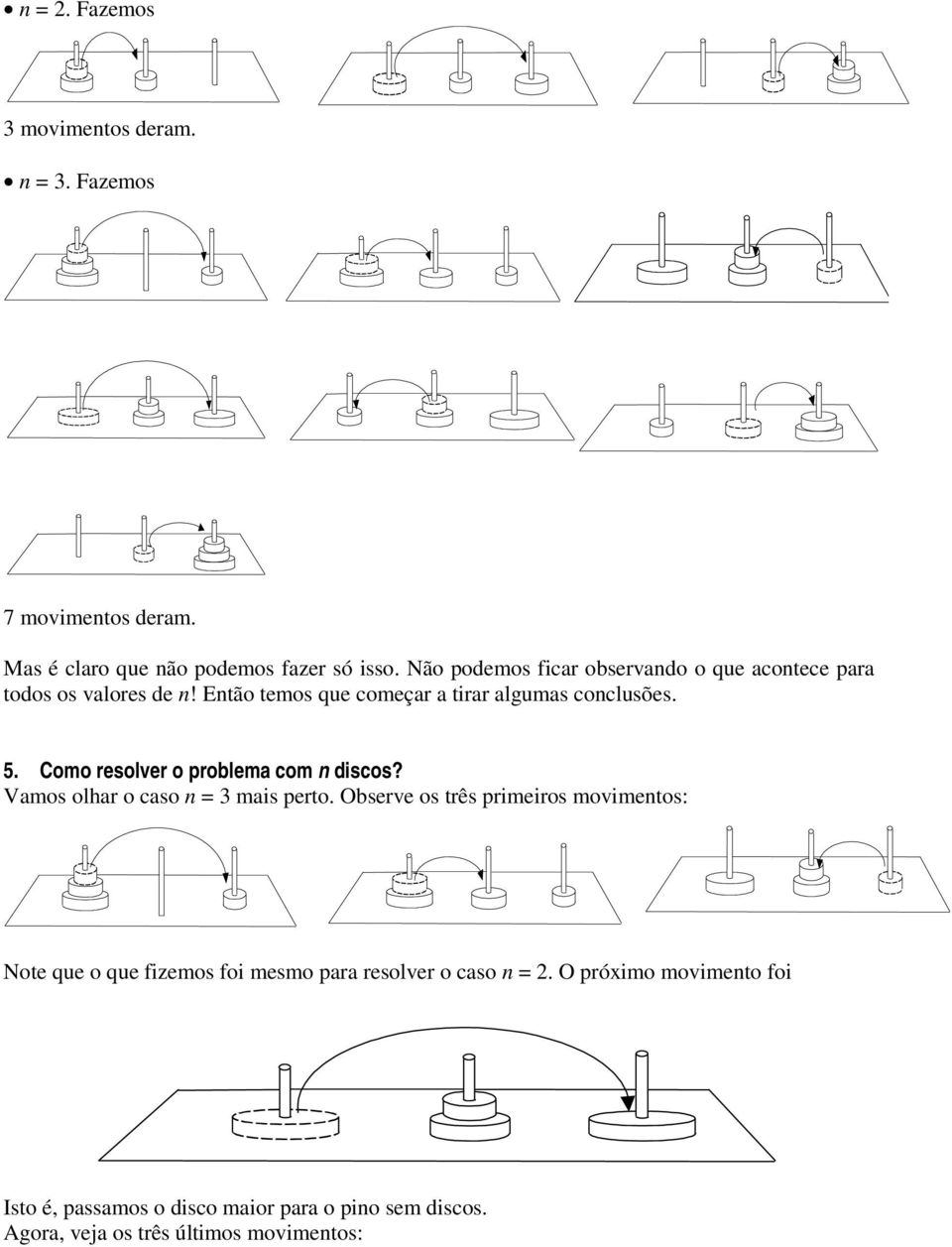 Como resolver o problema com? Vamos olhar o caso = 3 mais perto.