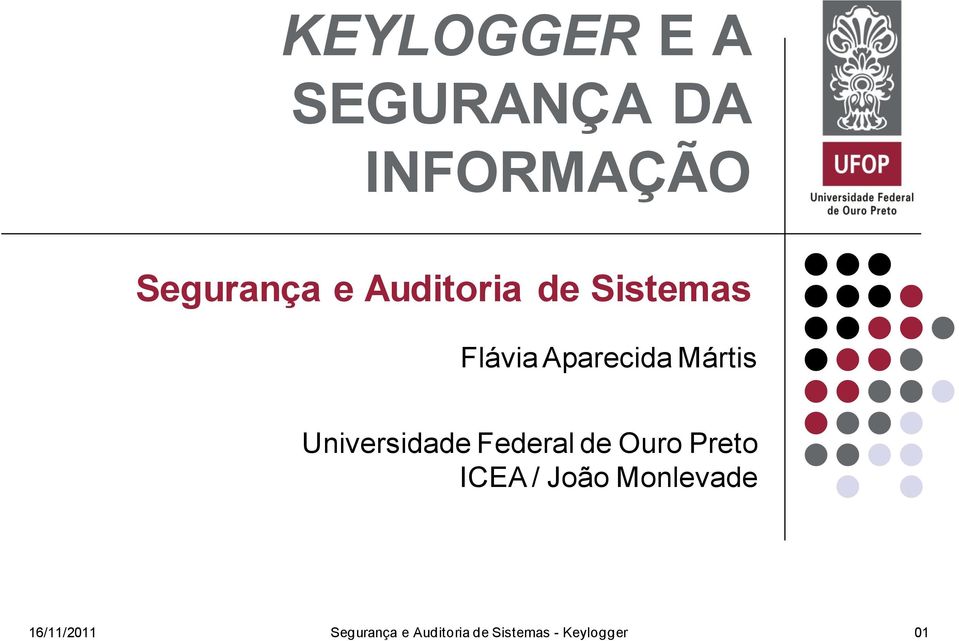 Universidade Federal de Ouro Preto ICEA / João