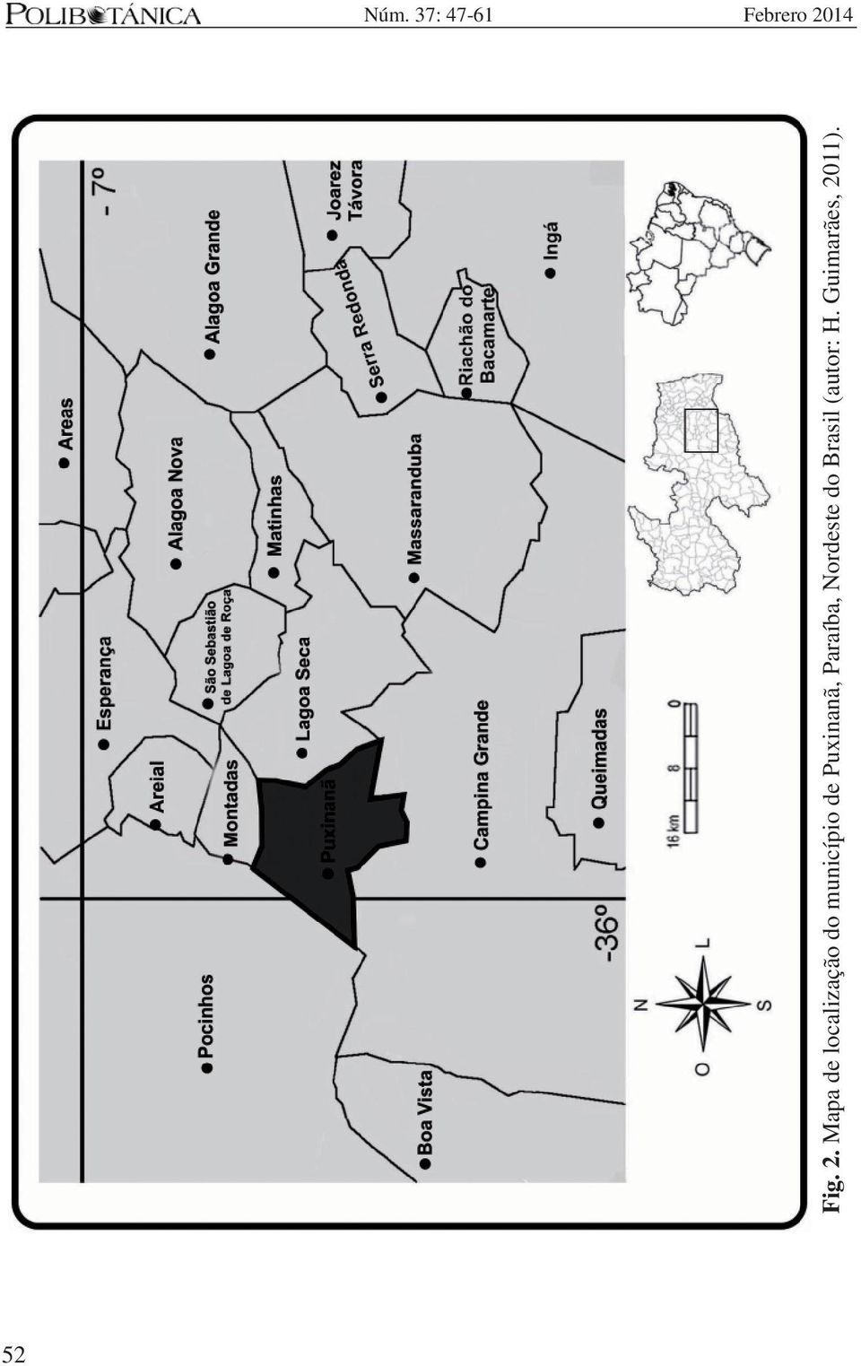 Mapa de localização do município de