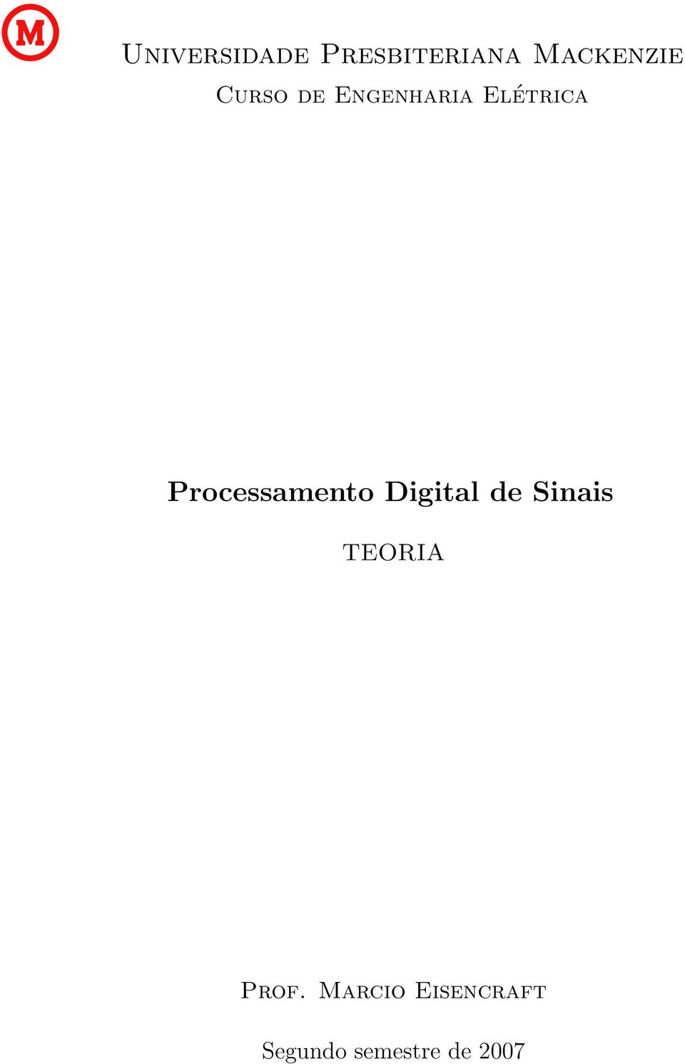 Processameto Digital de Siais