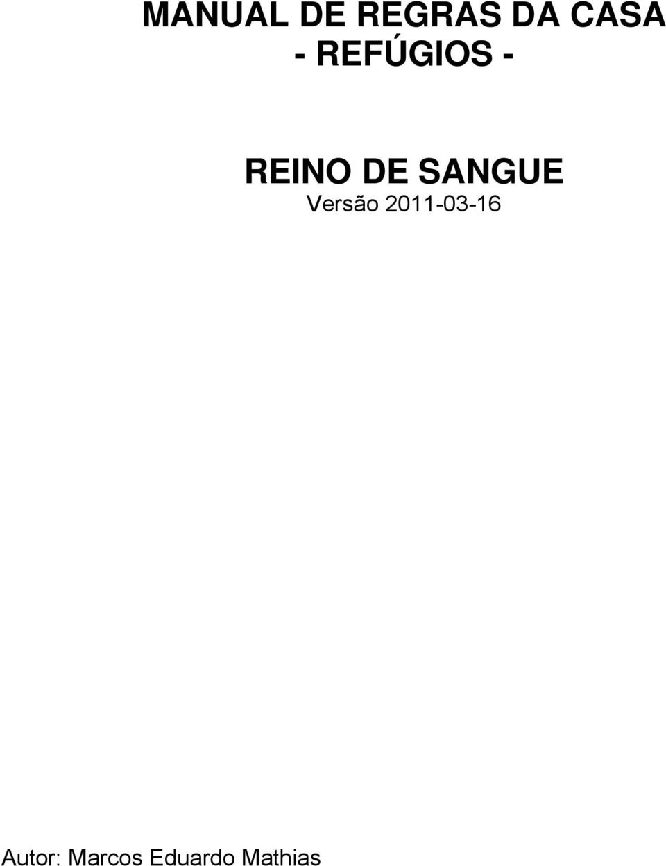 REINO DE SANGUE