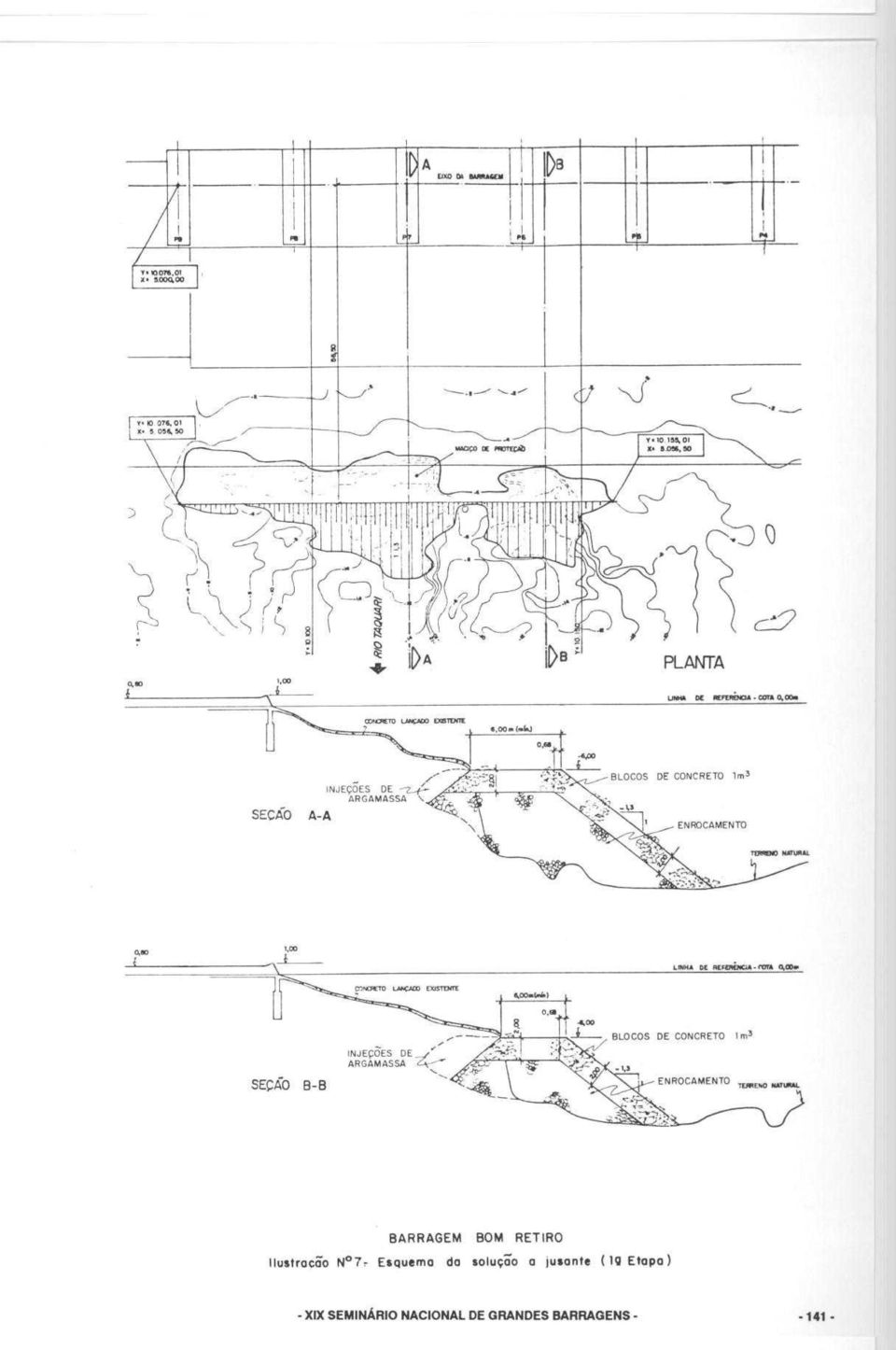 5 P, I } PLANTA BARRAGEM BOM RETIRO Ilustracao N 7-