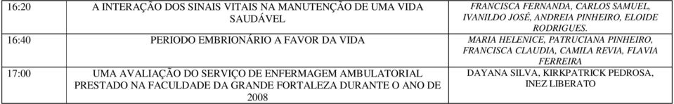 16:40 PERIODO EMBRIONÁRIO A FAVOR DA VIDA MARIA HELENICE, PATRUCIANA PINHEIRO, FRANCISCA CLAUDIA, CAMILA REVIA,