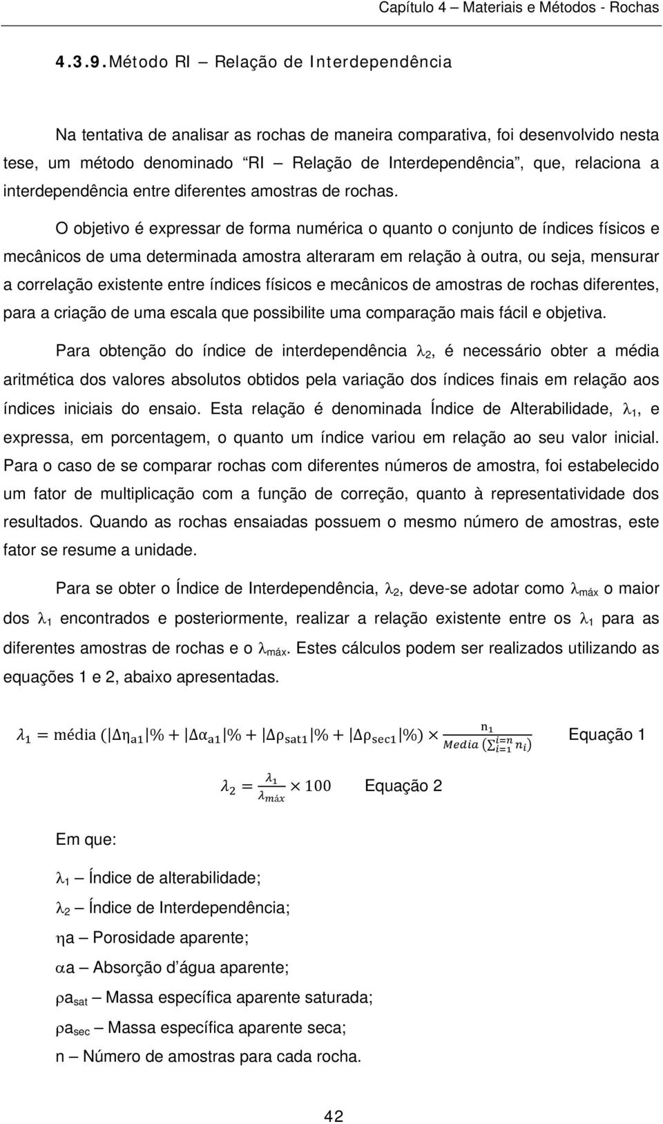 interdependência entre diferentes amostras de rochas.