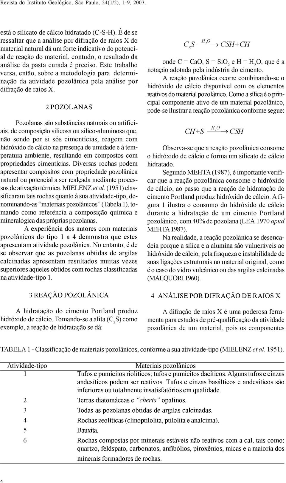 Este trabalho versa, então, sobre a metodologia para determinação da atividade pozolânica pela análise por difração de raios X.