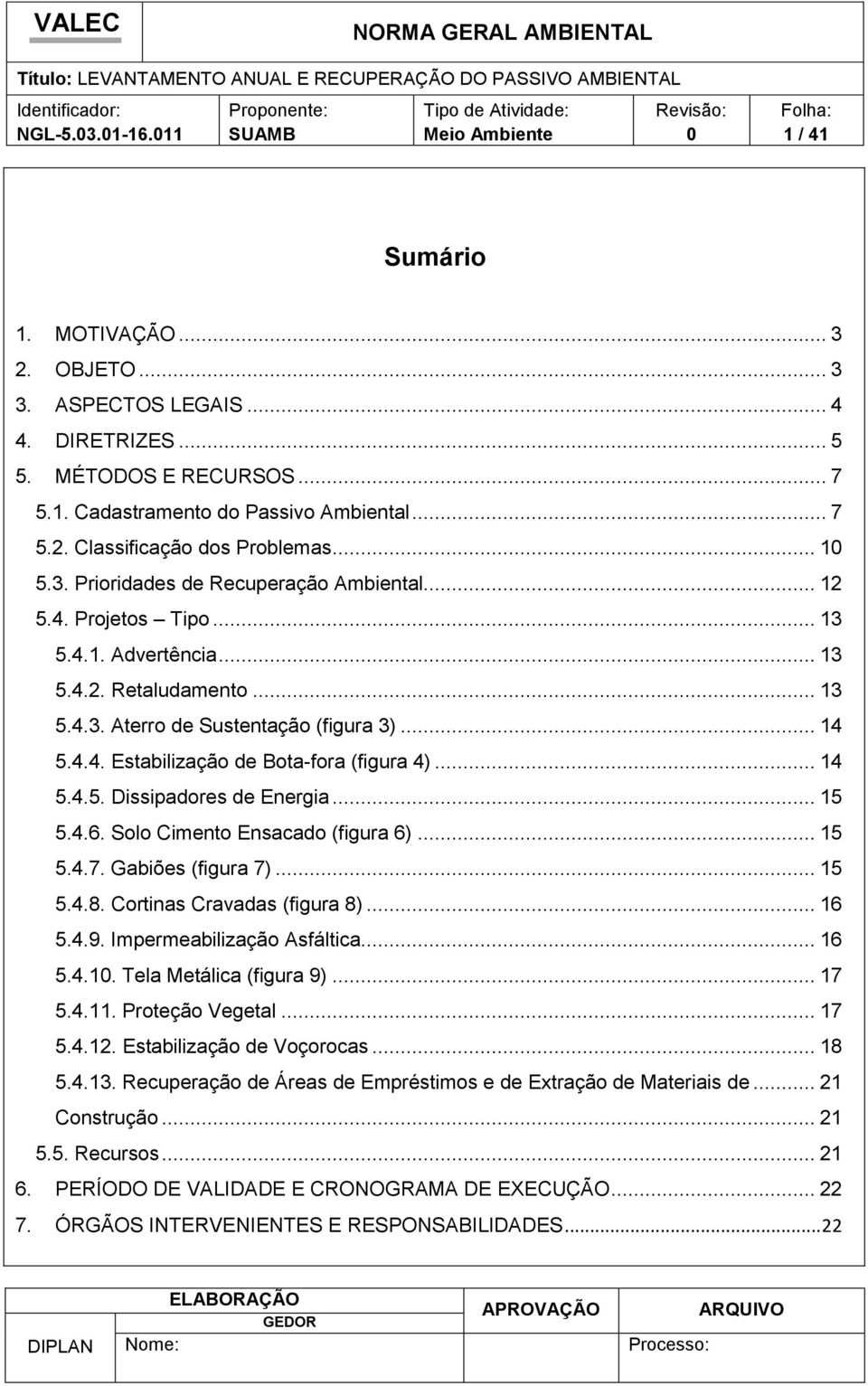 .. 14 5.4.5. Dissipadores de Energia... 15 5.4.6. Solo Cimento Ensacado (figura 6)... 15 5.4.7. Gabiões (figura 7)... 15 5.4.8. Cortinas Cravadas (figura 8)... 16 5.4.9. Impermeabilização Asfáltica.