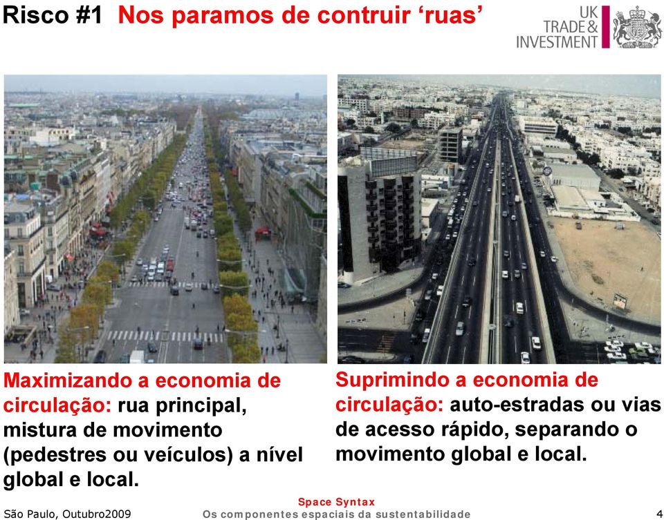 veículos) a nível global e local.