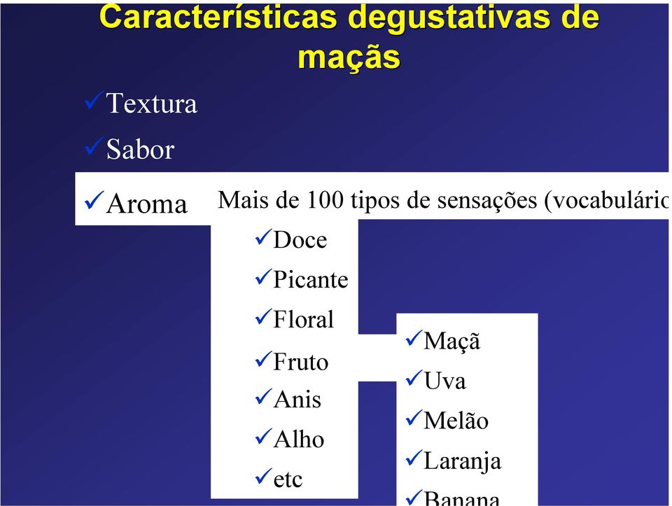 sensações (vocabulário Doce Picante