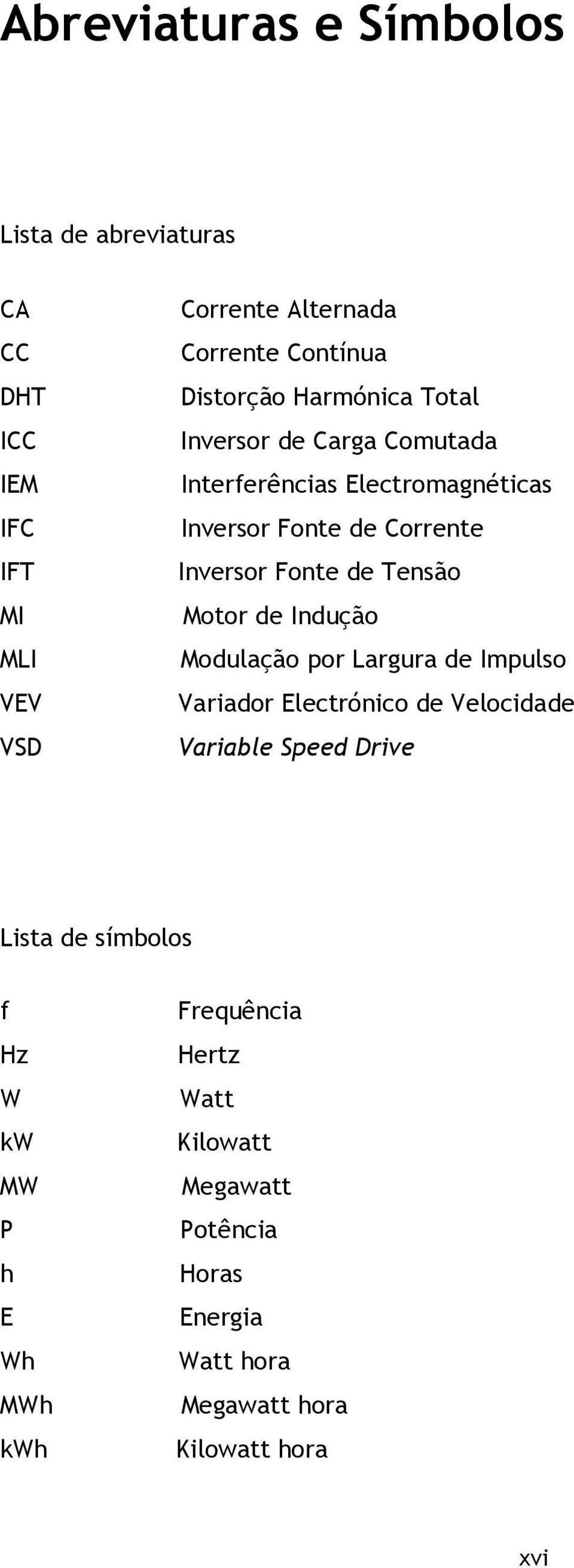 de Tensão Motor de Indução Modulação por Largura de Impulso Variador Electrónico de Velocidade Variable Speed Drive Lista de