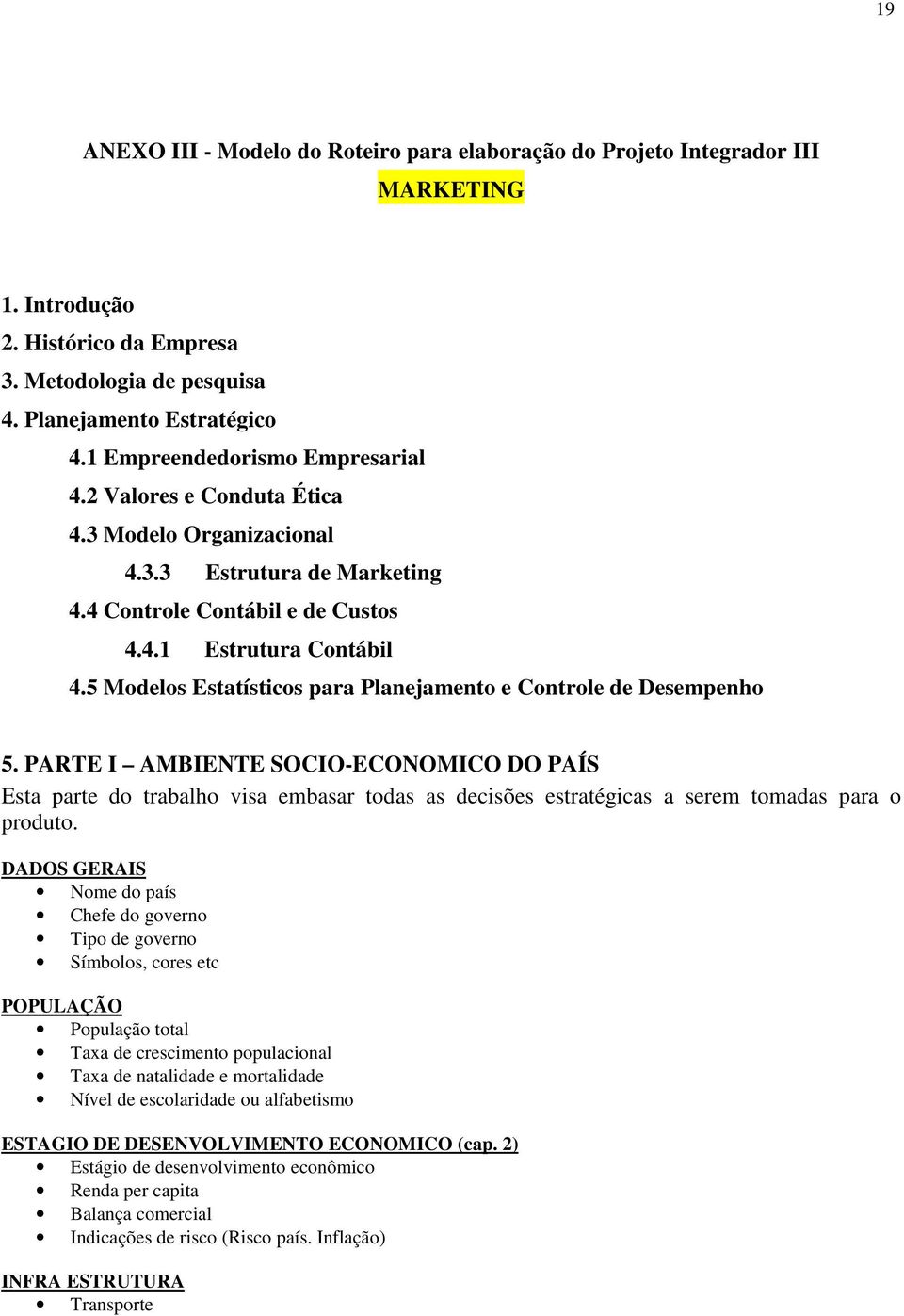 5 Modelos Estatísticos para Planejamento e Controle de Desempenho 5.