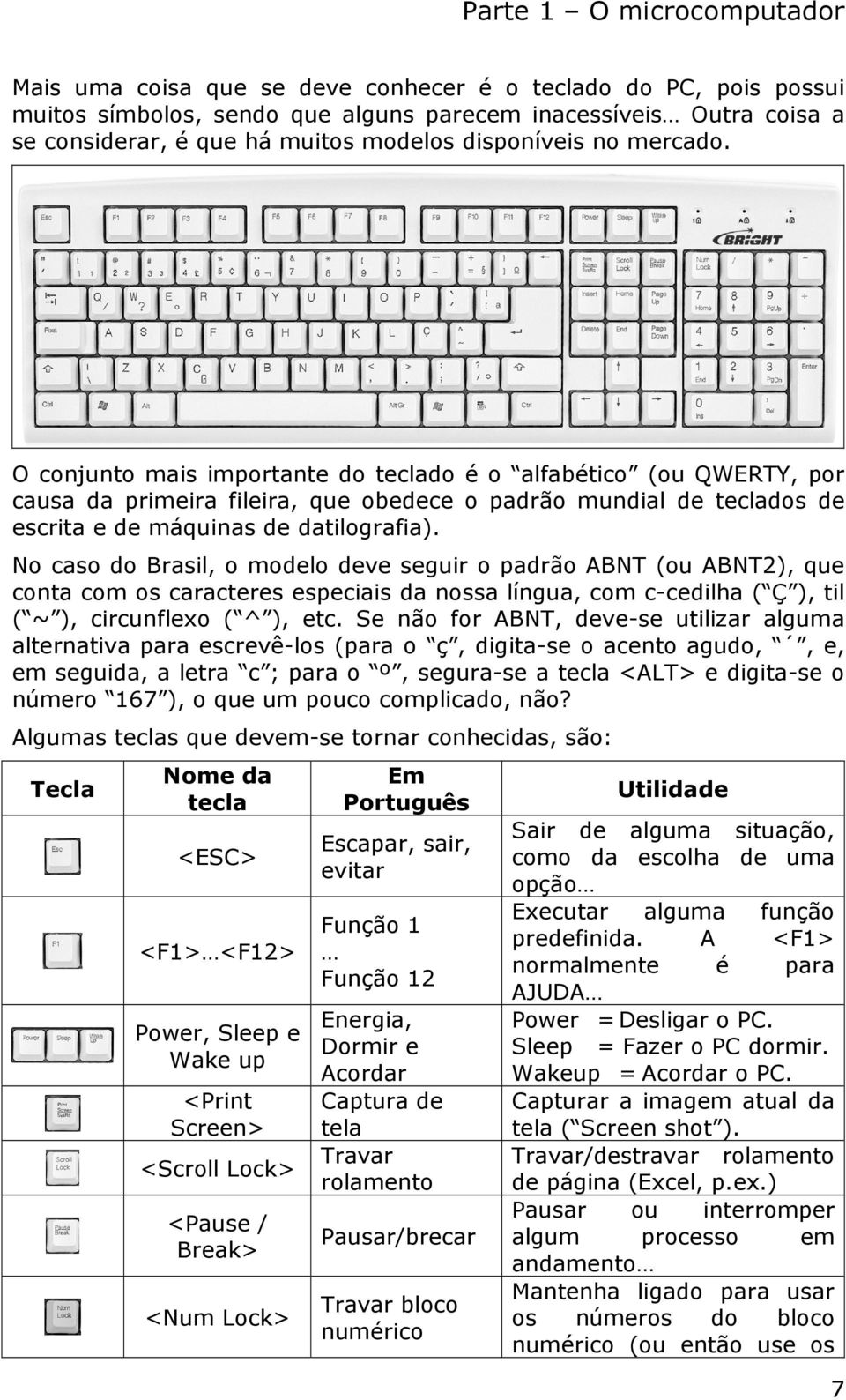 No caso do Brasil, o modelo deve seguir o padrão ABNT (ou ABNT2), que conta com os caracteres especiais da nossa língua, com c-cedilha ( Ç ), til ( ~ ), circunflexo ( ^ ), etc.