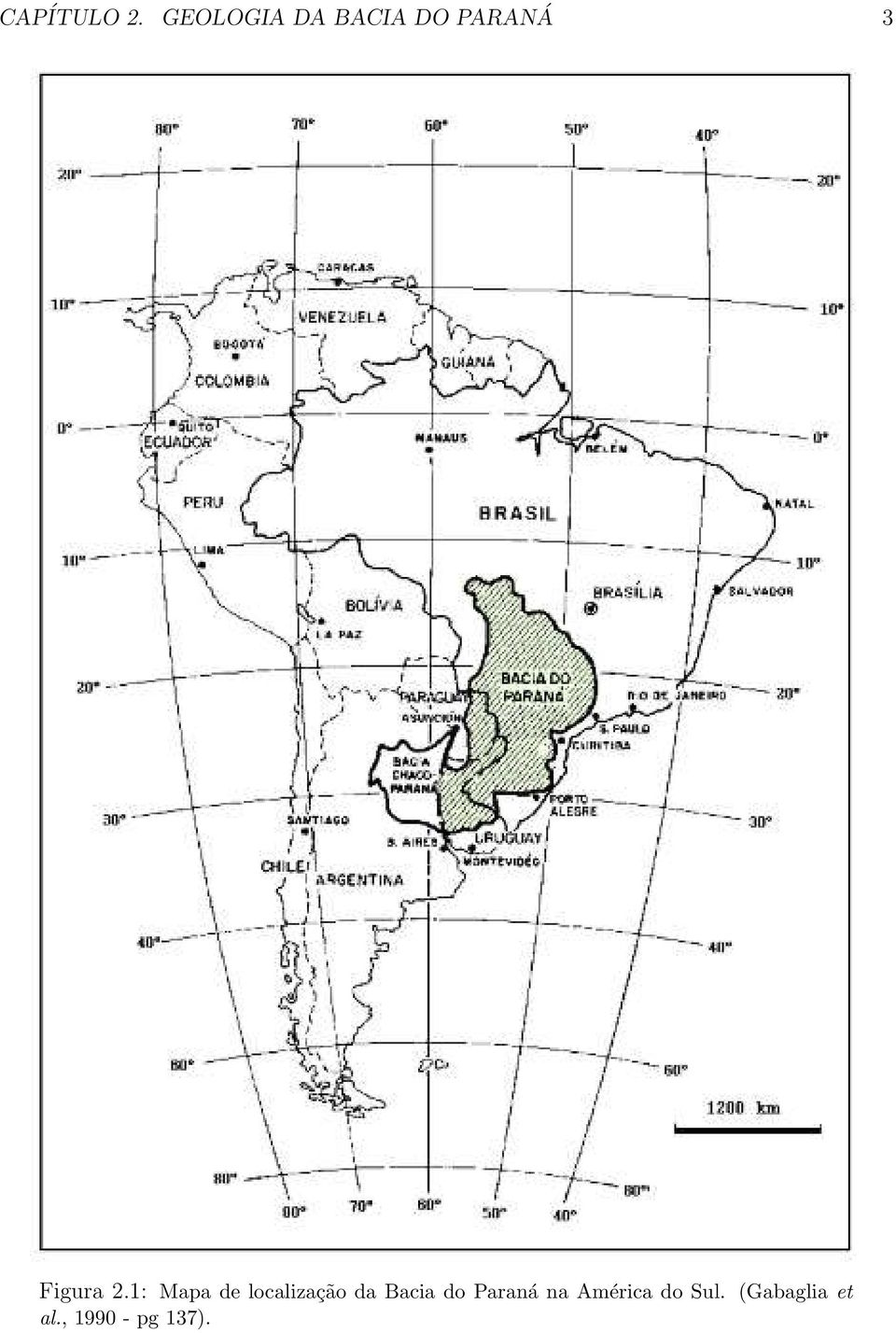 2.1: Mapa de localização da Bacia do