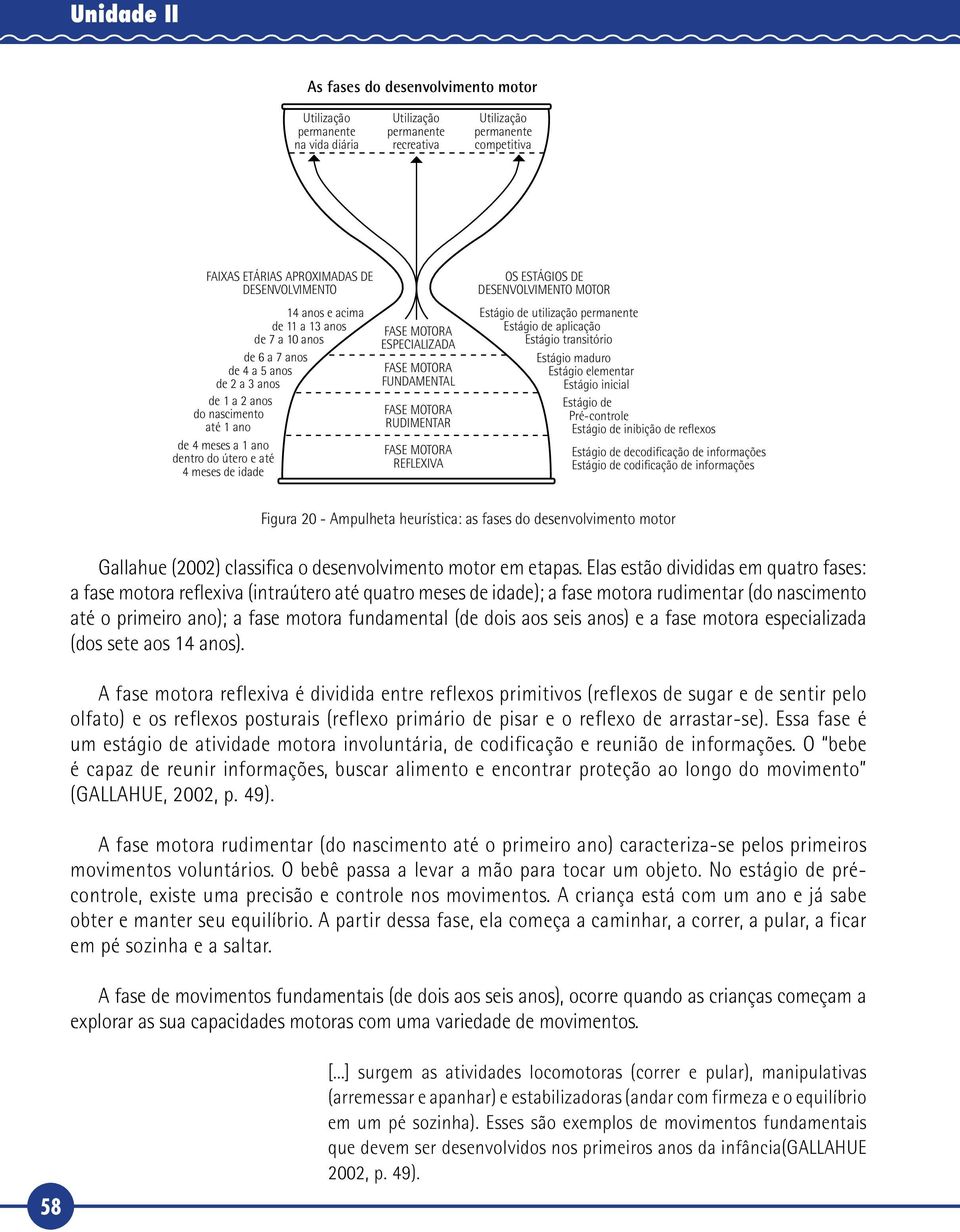 ESPECIALIZADA FASE MOTORA FUNDAMENTAL FASE MOTORA RUDIMENTAR FASE MOTORA REFLEXIVA OS ESTÁGIOS DE DESENVOLVIMENTO MOTOR Estágio de utilização permanente Estágio de aplicação Estágio transitório