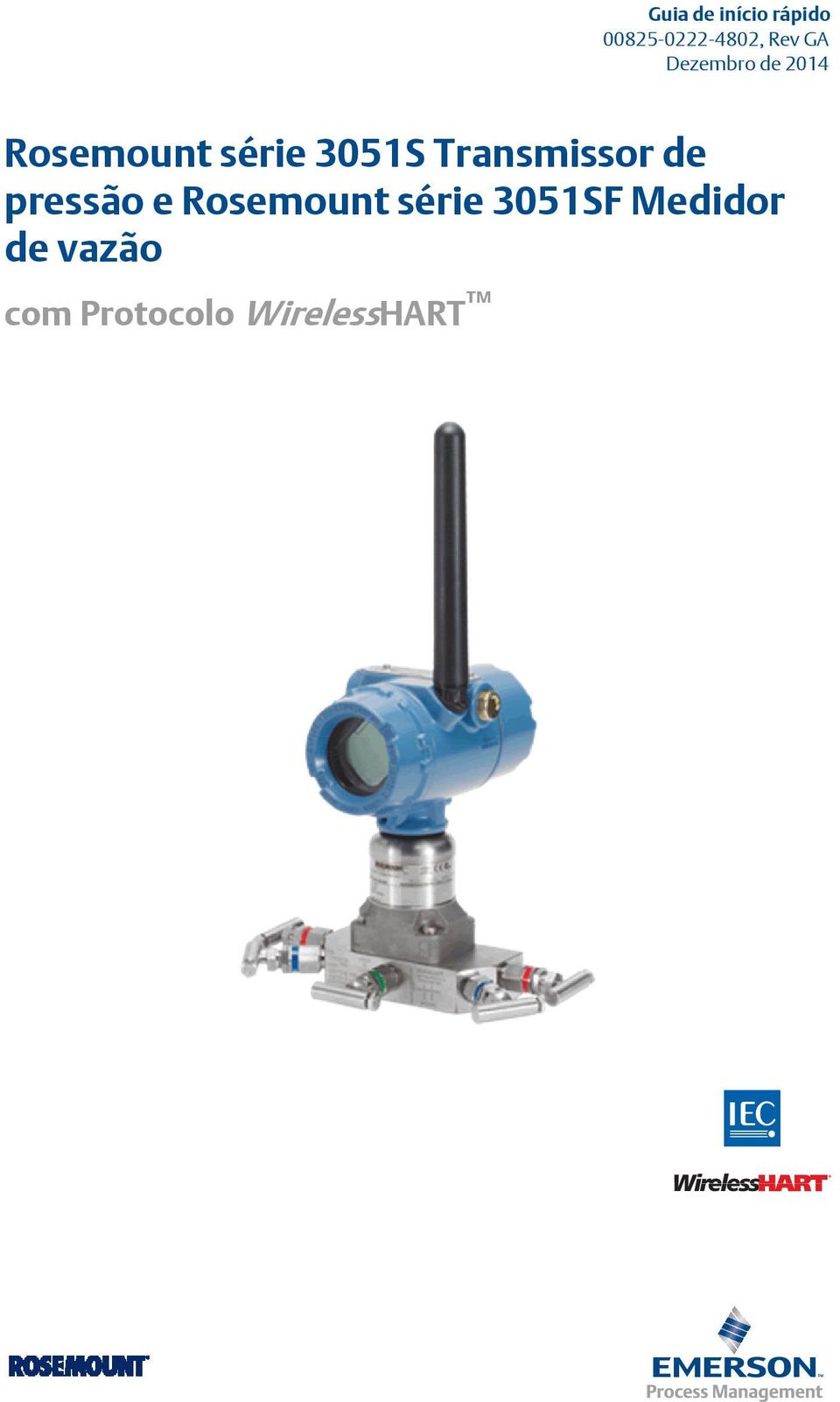 Transmissor de pressão e Rosemount