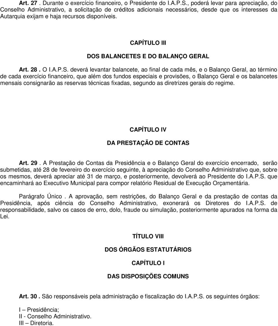 CAPÍTULO III DOS 