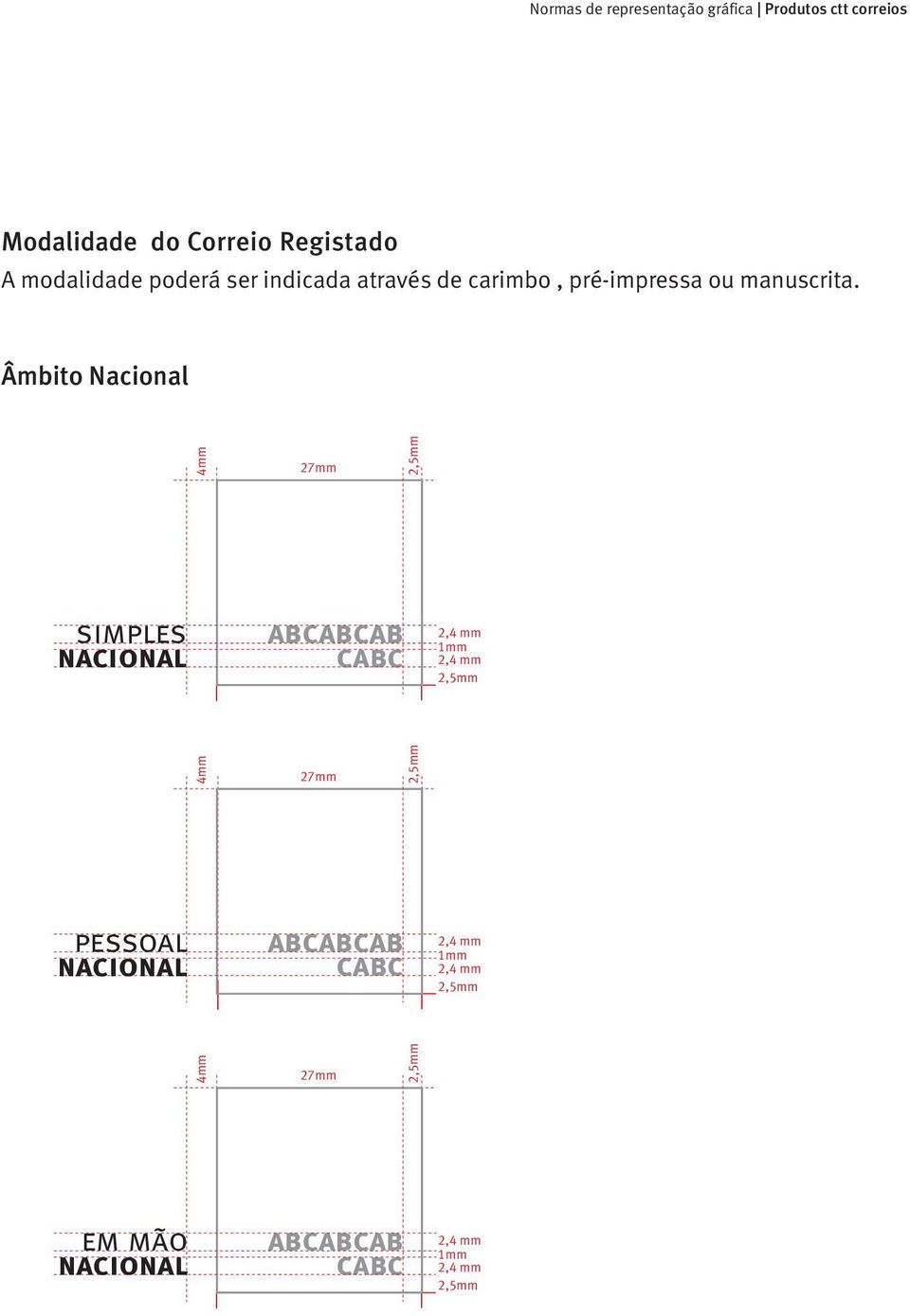 Âmbito Nacional 4mm simples nacional abcabcab cabc 1mm 4mm