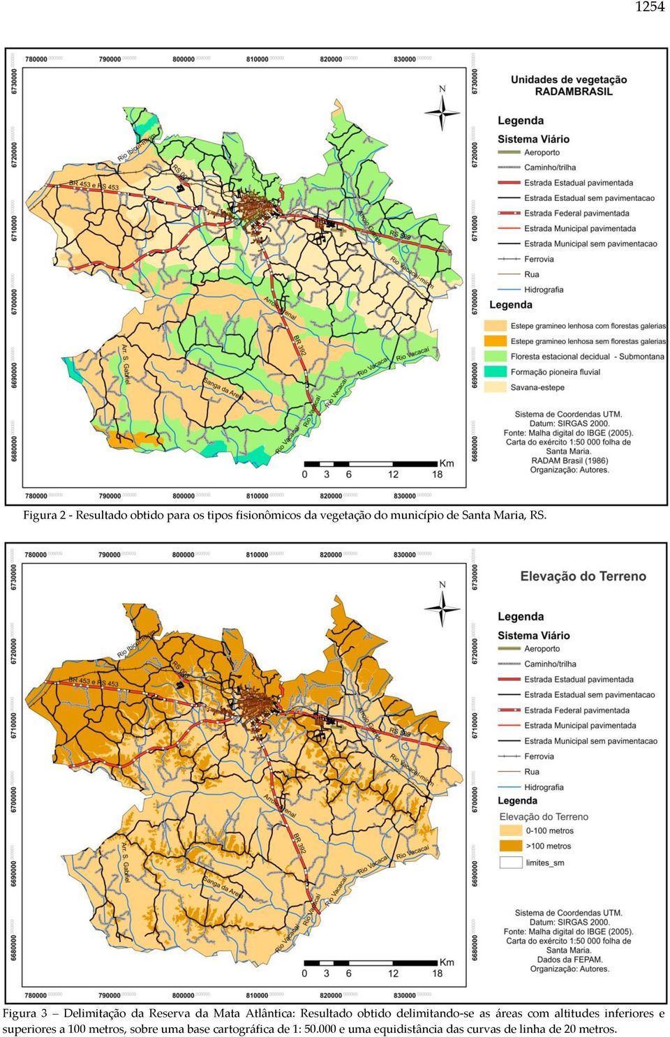 Figura 3 Delimitação da Reserva da Mata Atlântica: Resultado obtido delimitando-se as