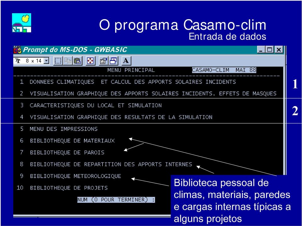 climas, materiais, paredes e